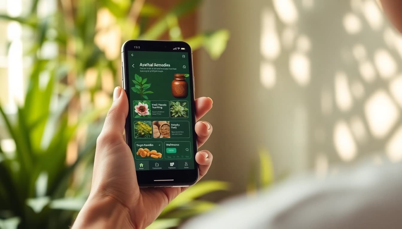 Engage with the Ayurveda Mobile App for holistic health insights and wellness tracking.