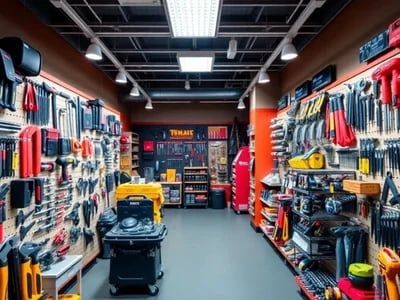 Officina completa con prodotti selezionati dal catalogo DeWalt