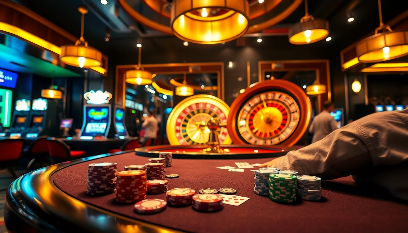 Experience thrilling gaming at PS 99 with vibrant casino tables and engaging players.