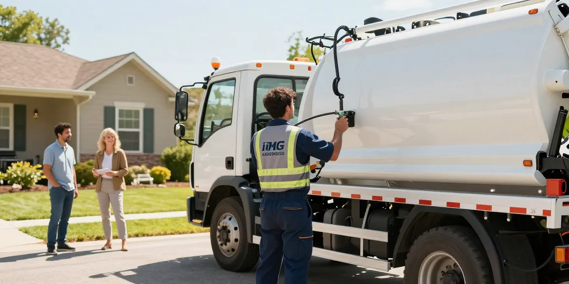 Septic service provided by trusted local professionals in uniform.