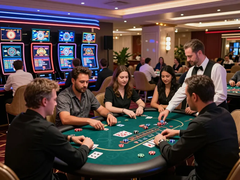 Players enjoying an engaging experience at a luxurious casino environment reflecting the essence of https://789p1.de.com.