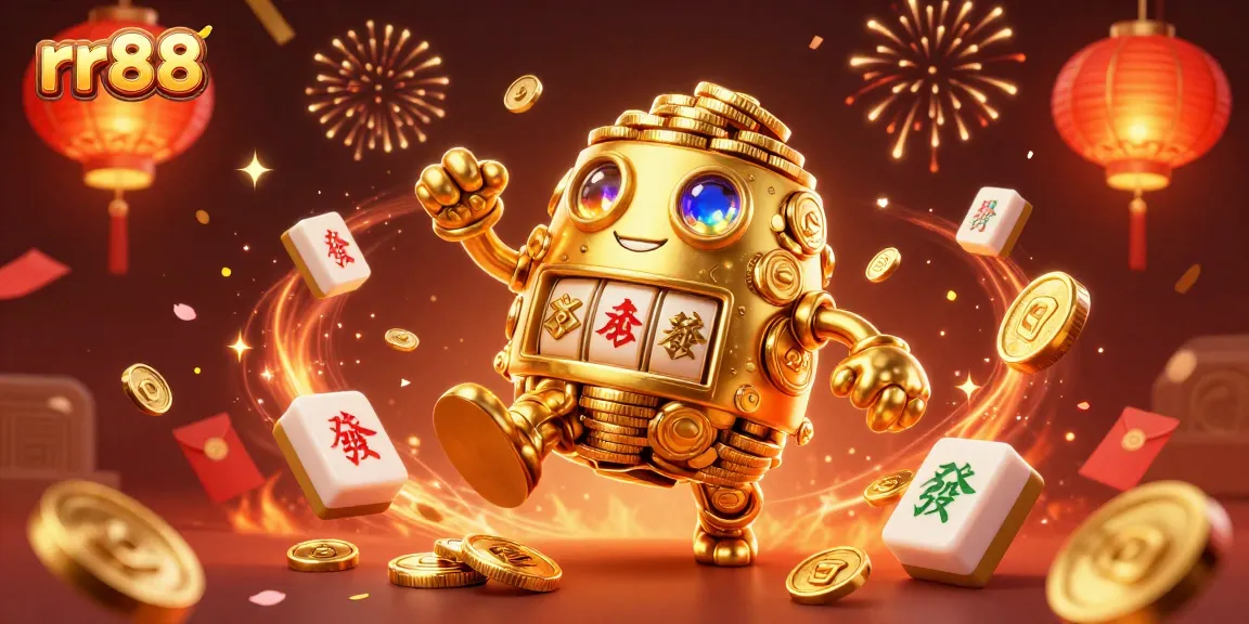 Engage with exciting games at rr88, featuring dynamic golden golem and festive gaming elements.