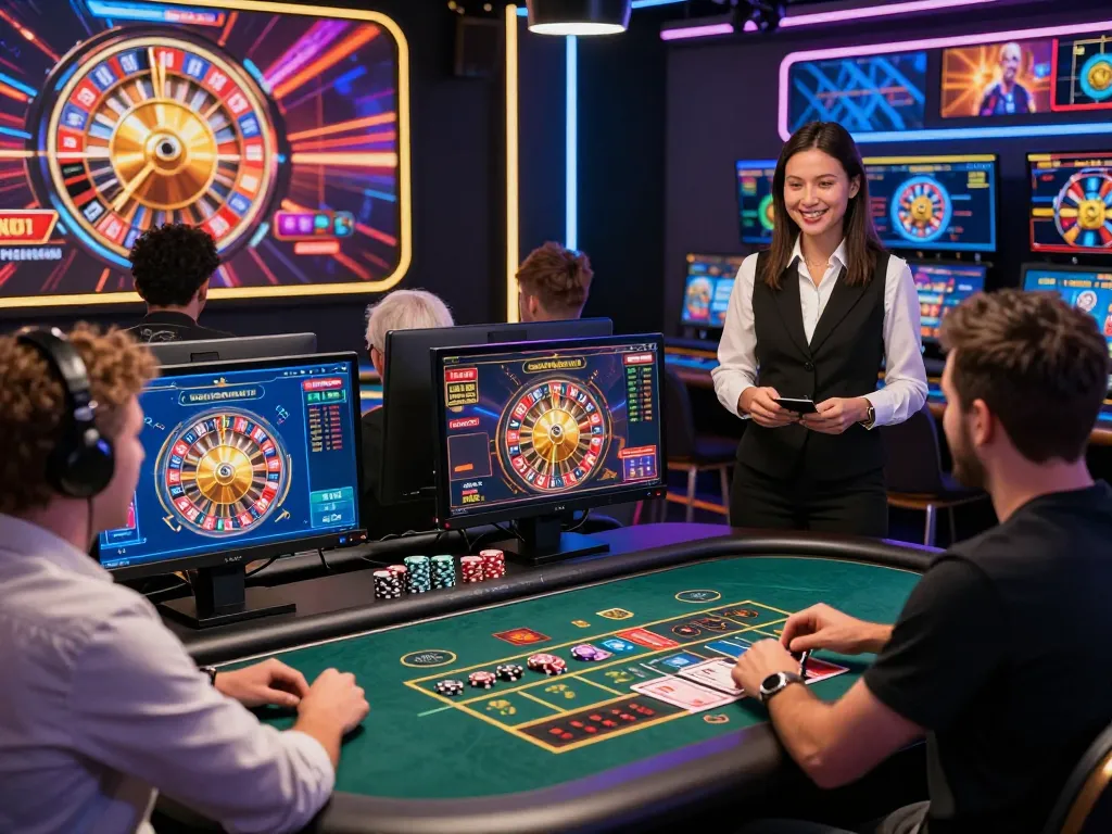 Engaging online gaming scene at https://nohu78.de.com featuring diverse players and exciting live dealer games.