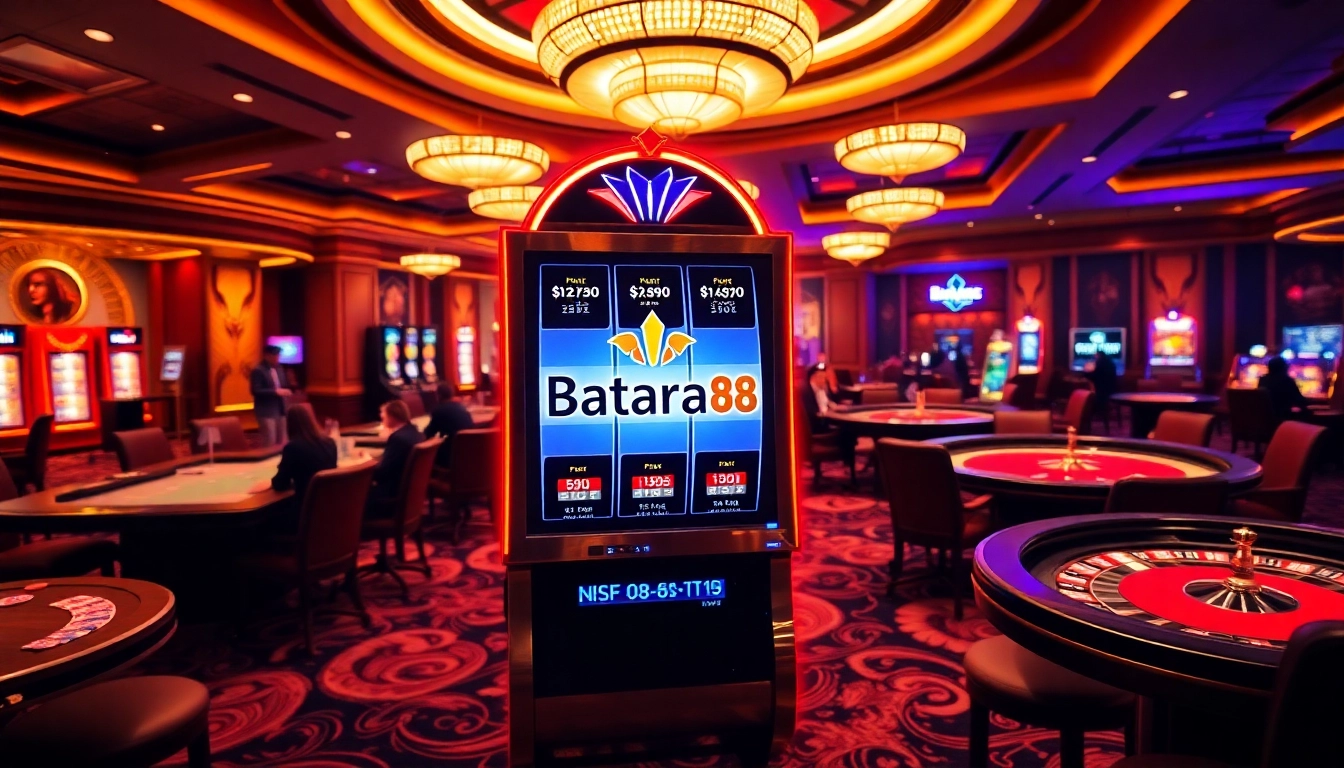 Experience the thrill of winning at Batara88 with vibrant slot machines and engaging poker tables.